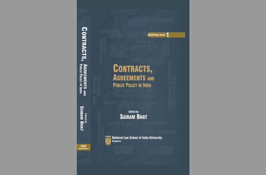  NLSIU Book Series 1_ Contracts, Agreements and Public Policy in India