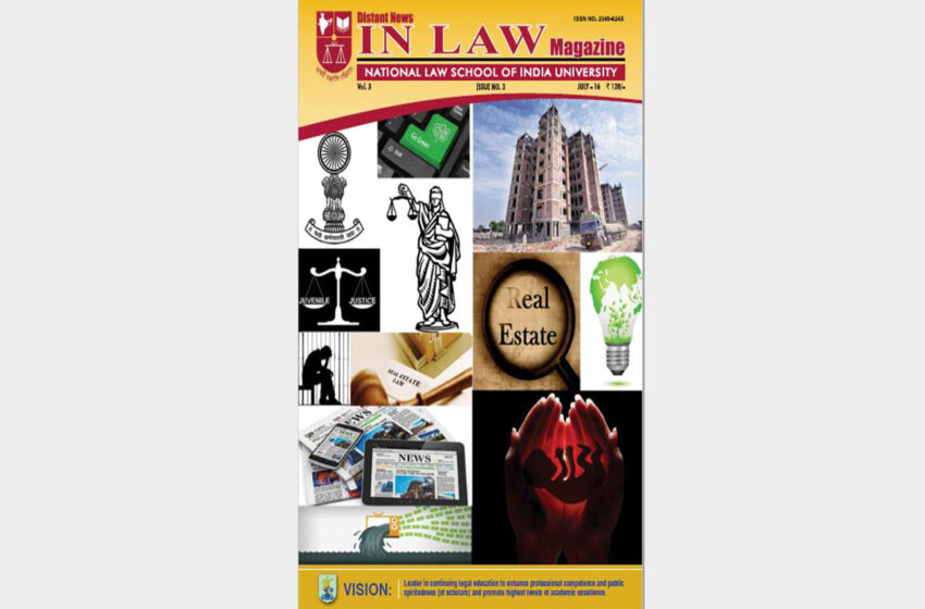  In Law Magazine NLSIU Vol.3 Issue No. 3 July 16